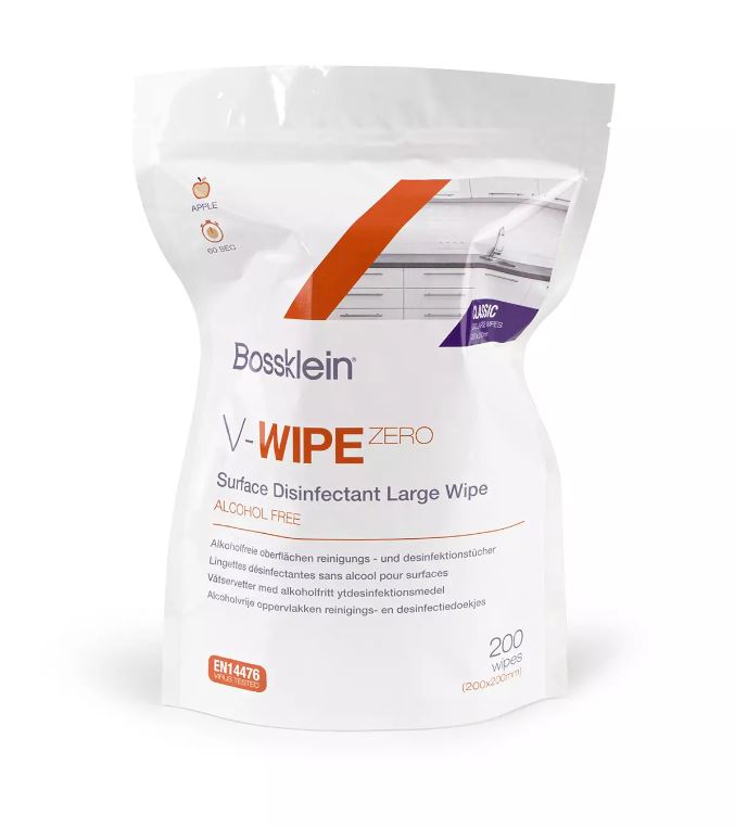 Bossklein V-Wipe Zero - Alcohol Free Classic Wipes Apple - Refill 200